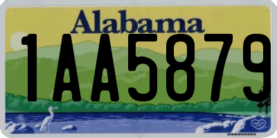 AL license plate 1AA5879