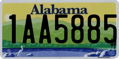 AL license plate 1AA5885