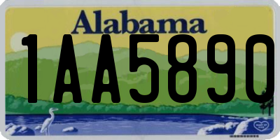 AL license plate 1AA5890