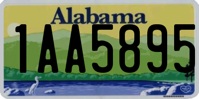 AL license plate 1AA5895