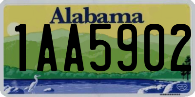 AL license plate 1AA5902