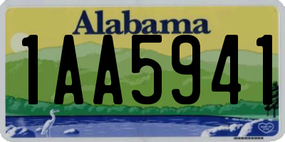 AL license plate 1AA5941