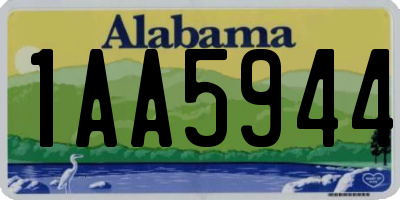 AL license plate 1AA5944