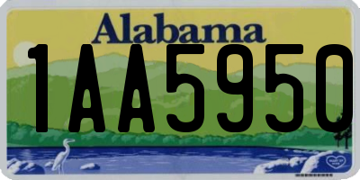 AL license plate 1AA5950