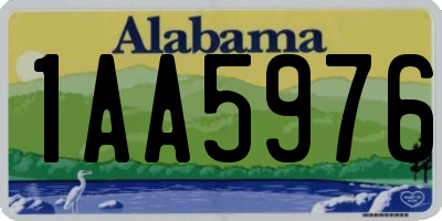 AL license plate 1AA5976