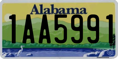 AL license plate 1AA5991