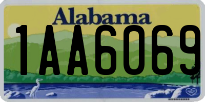 AL license plate 1AA6069