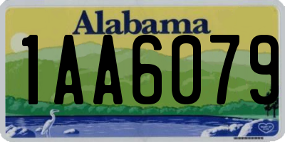 AL license plate 1AA6079