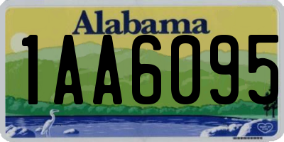 AL license plate 1AA6095