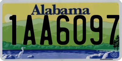 AL license plate 1AA6097