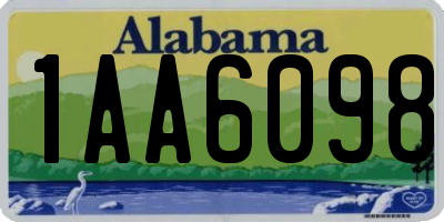 AL license plate 1AA6098