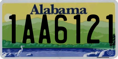 AL license plate 1AA6121