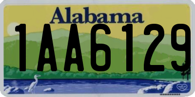 AL license plate 1AA6129