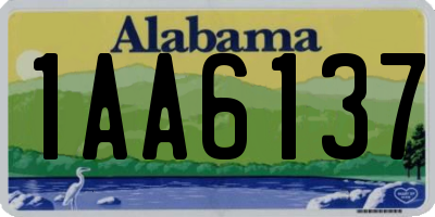 AL license plate 1AA6137