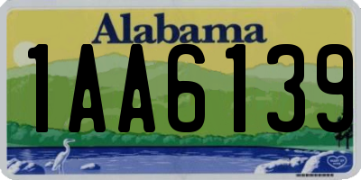 AL license plate 1AA6139