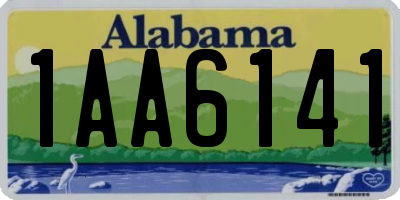 AL license plate 1AA6141