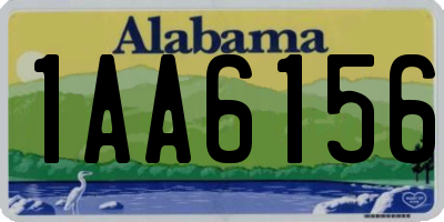 AL license plate 1AA6156