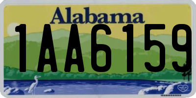 AL license plate 1AA6159