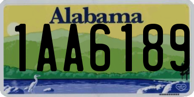 AL license plate 1AA6189