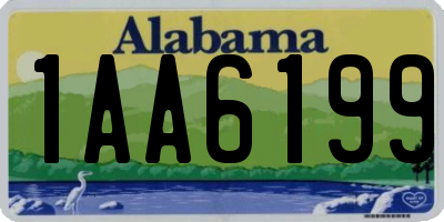 AL license plate 1AA6199