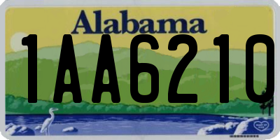 AL license plate 1AA6210