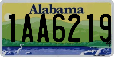 AL license plate 1AA6219