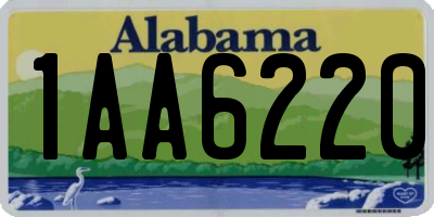 AL license plate 1AA6220