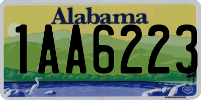 AL license plate 1AA6223