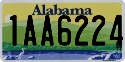 AL license plate 1AA6224