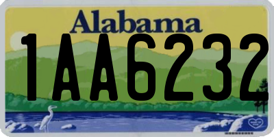 AL license plate 1AA6232