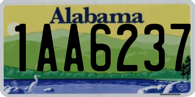 AL license plate 1AA6237