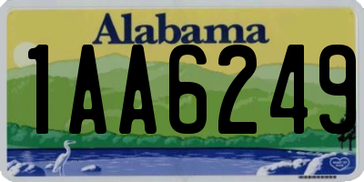 AL license plate 1AA6249