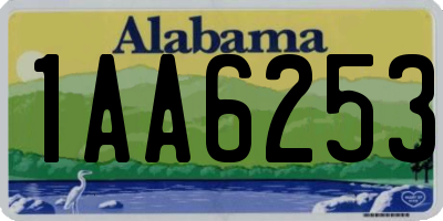 AL license plate 1AA6253