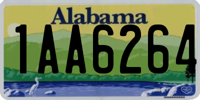 AL license plate 1AA6264