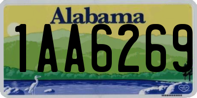 AL license plate 1AA6269