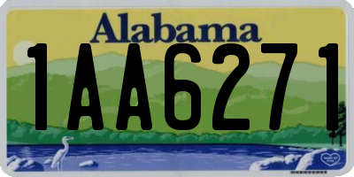 AL license plate 1AA6271
