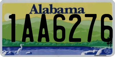 AL license plate 1AA6276