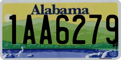 AL license plate 1AA6279