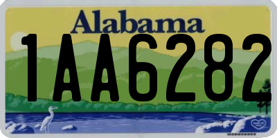 AL license plate 1AA6282