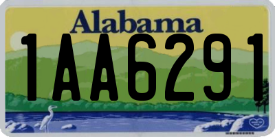 AL license plate 1AA6291