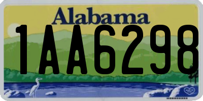 AL license plate 1AA6298