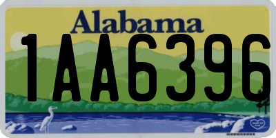 AL license plate 1AA6396