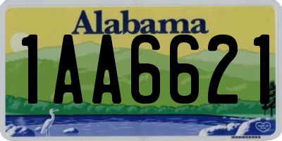 AL license plate 1AA6621