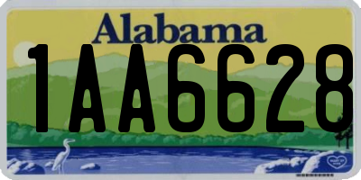 AL license plate 1AA6628