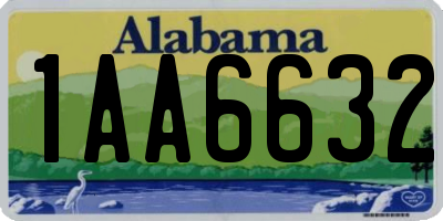 AL license plate 1AA6632