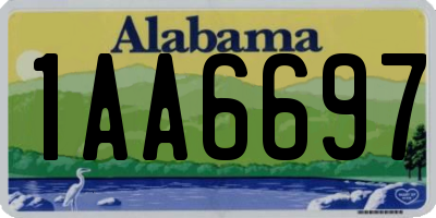 AL license plate 1AA6697