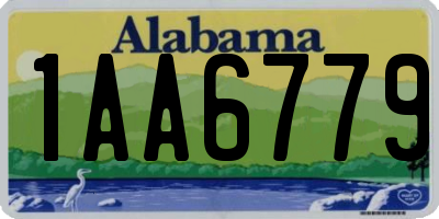 AL license plate 1AA6779