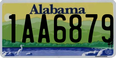 AL license plate 1AA6879