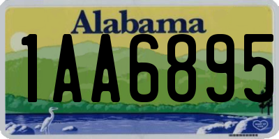 AL license plate 1AA6895