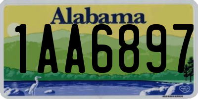 AL license plate 1AA6897